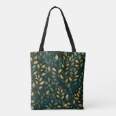 Tote Bag Motif Feuille verte (Dos)