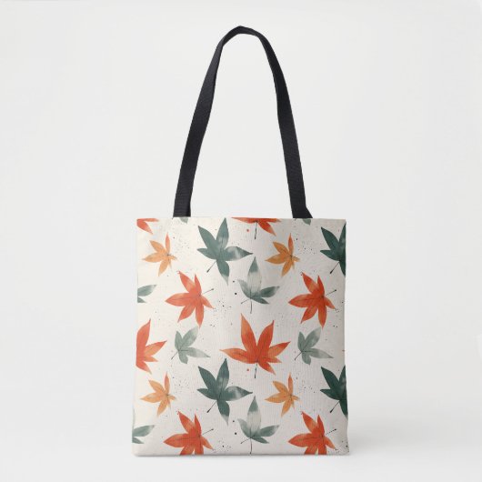 Tote Bag Motif Feuilles d'automne (Devant)