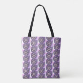Tote Bag Motif fleur de la passion violette (Dos)