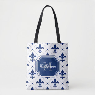 Tote Bag Motif Fleur-de-lis