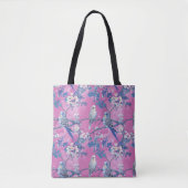 Tote Bag Motif Fleur et Perruche (Devant)