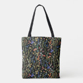 Tote Bag Motif Fleur sauvage Aquarelle élégant (Dos)