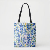 Tote Bag Motif Fleur sauvage du Texas Bluebonnet (Devant)
