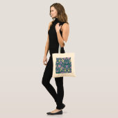 Tote Bag Motif Fleurs et Oiseaux de Style Antique (Devant (modèle))