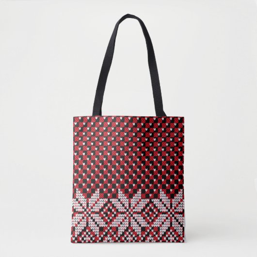 Tote Bag Motif Flocons de Neige (Devant)
