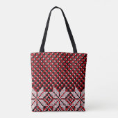 Tote Bag Motif Flocons de Neige (Dos)
