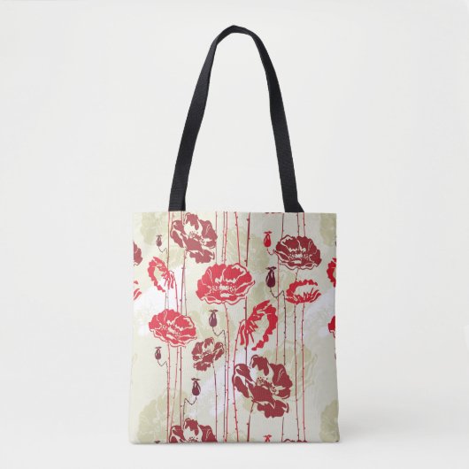 Tote Bag Motif floral 2 d'élégance abstraite (Devant)