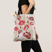 Tote Bag Motif floral 2 d'élégance abstraite (De près)
