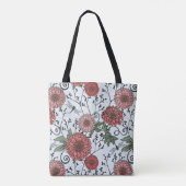 Tote Bag Motif floral 3 (Dos)