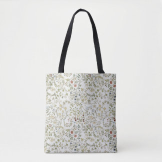 Tote Bag Motif floral broderie vintage windrush Morris