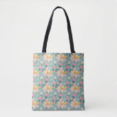 Tote Bag Motif floral de couleur pastel (Devant)