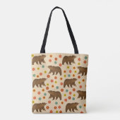 Tote Bag Motif floral de l'ours (Dos)