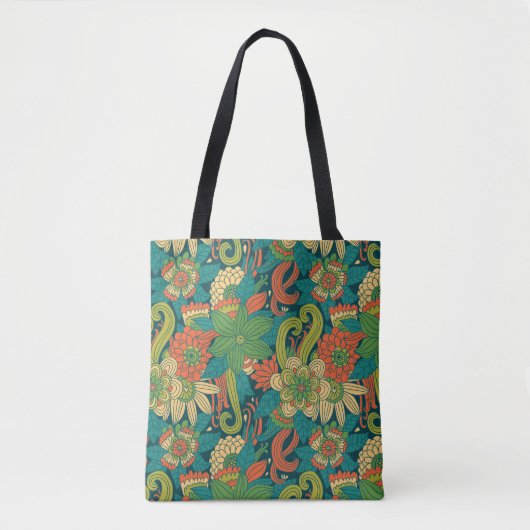 Tote Bag Motif floral d'été (Devant)