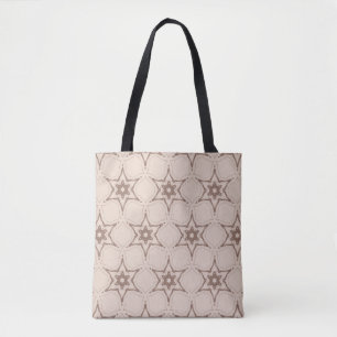 Tote Bag Motif floral géométrique décoratif. Vigne incompar