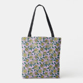 Tote Bag Motif floral jaune (Dos)