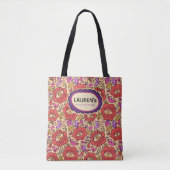Tote Bag Motif floral Lucky Eye (Devant)