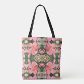 Tote Bag Motif floral rose (Dos)