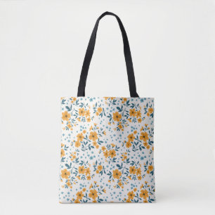 Tote Bag Motif floral vintage et tendance. Sans fin