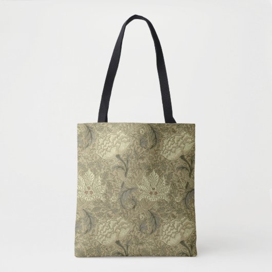 Tote Bag Motif floral William Morris Windrush : Vintage (Devant)