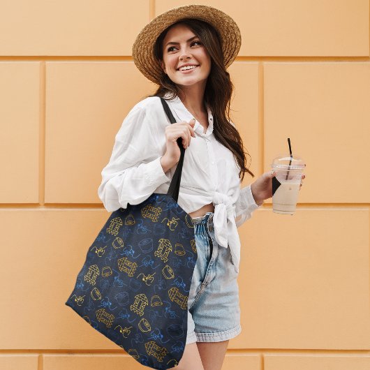 Tote Bag Motif folklorique de fête tribale