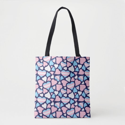 Tote Bag Motif Fourre-tout de coeurs de fierté de (Devant)
