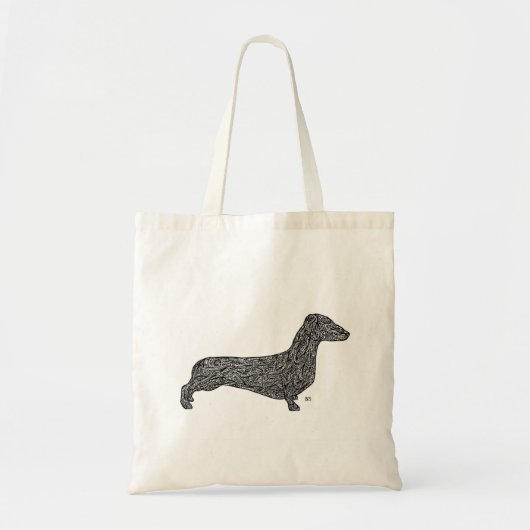 Tote Bag Motif Fourre-tout de teckel (Devant)