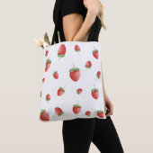 Tote Bag Motif fraise (De près)