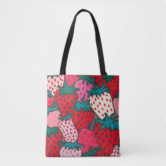 Tote Bag Motif Fraise (Devant)