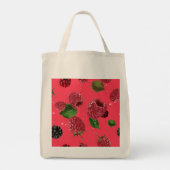 Tote Bag Motif framboise (Dos)