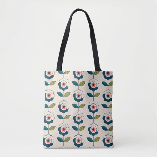 Tote Bag Motif Fun Jardin Retro (Devant)