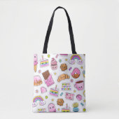 Tote Bag Motif Funny Unicorn Magique Arc-en-ciel mou (Devant)