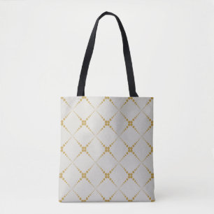 Tote Bag Motif géométrique à pointillés rétro