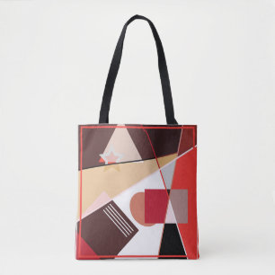 Tote Bag motif géométrique Abstrait, foulard à soie desi