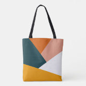 Tote Bag Motif géométrique abstrait moderne de bloc de (Dos)