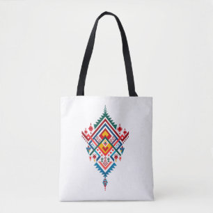 Tote Bag Motif géométrique amazigh marocain Traditionnel