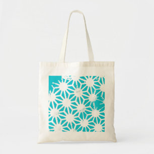 Tote Bag Motif géométrique Aqua