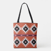 Tote Bag Motif géométrique coloré Aztec (Dos)