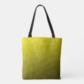 Tote Bag Motif géométrique dégradé foncé jaune (Dos)