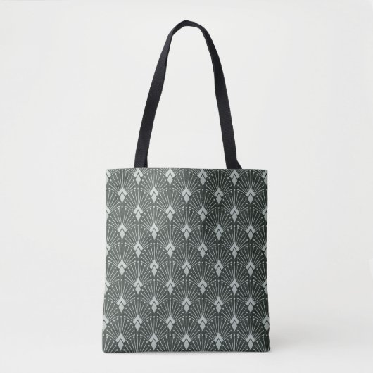 Tote Bag Motif géométrique design, art déco. (Devant)