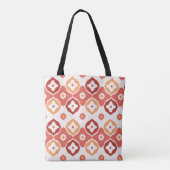 Tote Bag Motif géométrique d'ikat d'or (Dos)