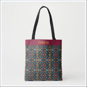 Tote Bag Motif géométrique ethnique tribal moderne