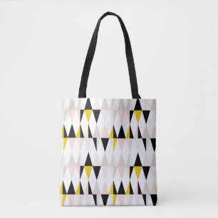 Tote Bag Motif géométrique fendu de triangle