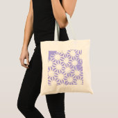 Tote Bag Motif géométrique Lavender (Devant (produit))