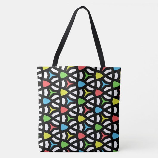 Tote Bag Motif géométrique moderne brillant dans contempora (Devant)