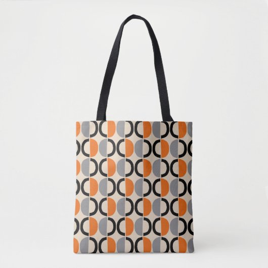 Tote Bag Motif géométrique moderne du milieu du siècle (Devant)