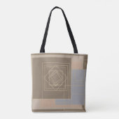 Tote Bag motif géométrique moderniste abstrait (Dos)