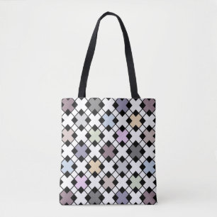 Tote Bag Motif géométrique multicolore