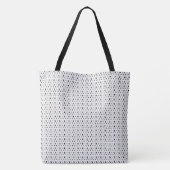 Tote Bag Motif géométrique noir et blanc chic simple (Dos)