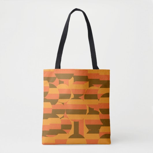 Tote Bag motif géométrique rétro (Devant)