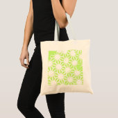 Tote Bag Motif géométrique vert cime (Devant (produit))